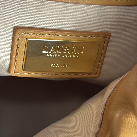 Lauren, Ralph Lauren NWT Drawstring Crossbody Resort Buff - NEW - Picture 9 of 9